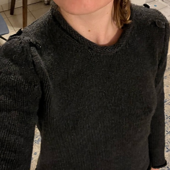 Hache black sweater buttoned back - Picture 4 of 5